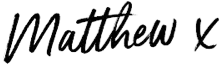 Matthew Hussey signature